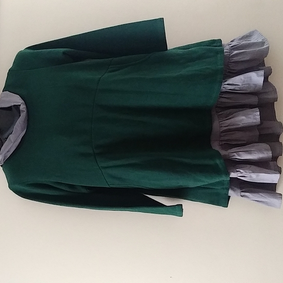 Women's Cowl Neck Tunic Midi Dress Ruffle Hem sz Small - Picture 14 of 15